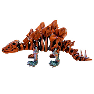 Figura articulada de esqueleto de Stegosaurus impresa en 3D con bisagras, juguete sensorial decorativo flexible para escritorio, regalo, éxito de ventas transfronterizo para todas las edades - Product Image 5