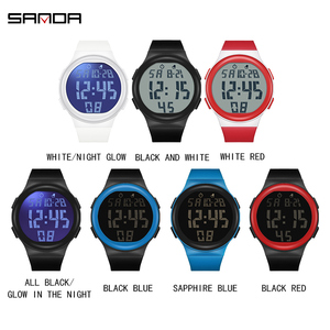 <span class=keywords><strong>Montre</strong></span> électronique SANDA 2151, nouvelle <span class=keywords><strong>montre</strong></span> à grand écran, monocœur, lumineuse, étanche, tendance coréenne, <span class=keywords><strong>montre</strong></span> numérique pour garçon, mode - Product Image 5