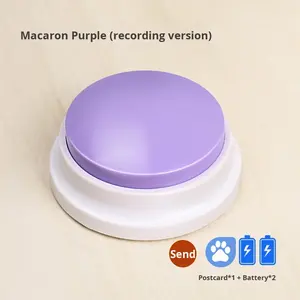 Doe Pet personalizza il registratore con pulsante vocale per ufficio cicalino del suono facile da parlare per portare i bambini Pet <span class=keywords><strong>Dog</strong></span> giocattolo interattivo che risponde ai produttori - Product Image 6