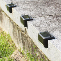 Lampes led solaires étanches pour le jardin, modèle mis à niveau, avec panneau solaire, luminaire d'extérieur, idéal pour une clôture, un plancher ou des escaliers, nouveauté 2020