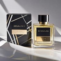 Étiquette personnalisée, flacon de parfum vide en verre plat carré, vaporisateur, 20 ml, 30 ml, 50 ml, 100 ml, recharge, flacons de parfum de luxe avec pompe et boîte