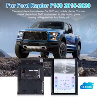 Navihua 14.5 ''Android écran tactile GPS Navigation Auto Stéréo Multimédia Lecteur Vidéo Autoradio pour Ford F150 Raptor 2015-2020