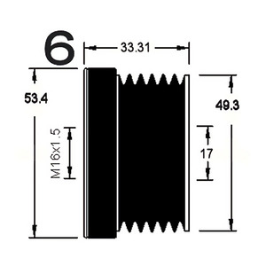 Dispositif de roue libre d'alternateur compatible avec BMW Série 3 316 i Essence (KW : 77, CV : 105) de 12-1998 à 02-2002 KUHNER - Product Image 3