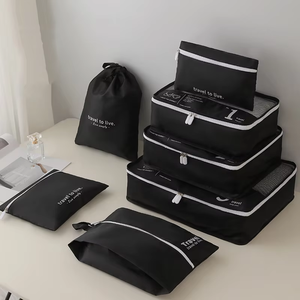 Set di Sette Pezzi di Alta Qualità, <span class=keywords><strong>Borse</strong></span> Portaoggetti da Viaggio in Tessuto Impermeabile, Grande Capacità, Organizzatore per <span class=keywords><strong>Armadio</strong></span> Pratico - Product Image 5