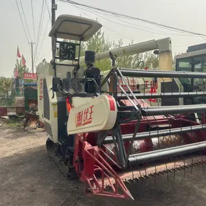 Wheel type Self-propelled Full Feeding Combine Harvester Wheat Rice Soybeans combine harvester