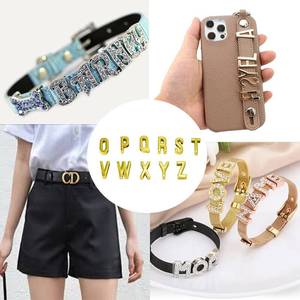 Pet Collar Accessories, high-quality accessory for pet collars, entirely in English, Metal, English alphabet, charms - Product Image 5