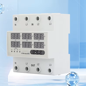 Трехфазный Регулируемый поверх и под напряжением протектор 63A 100A защита от перегрузки тока Автоматическое защитное устройство восстановления - Product Image 1