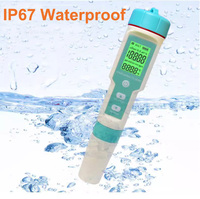 Nouveau testeur 7 en 1 PH/TDS/EC/ORP/Salinité/S. Testeur de qualité de l'eau G/mètre de température pour l'eau potable, les aquariums, les piscines et l'agriculture