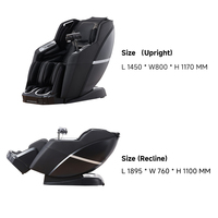Fauteuil de massage avancé avec tissu respirant et design compact et haut-parleurs Bluetooth, expérience de relaxation