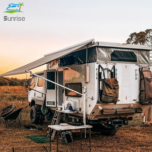 Véhicule d'expédition à toit relevable 4x4 quatre saisons, <span class=keywords><strong>caravane</strong></span> de voyage à l'apparence classique <span class=keywords><strong>avec</strong></span> table <span class=keywords><strong>pliante</strong></span> - Product Image 4
