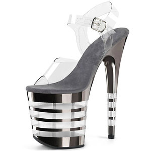 Zapatos de baile en barra personalizados para mujer, sandalias de actuación de <span class=keywords><strong>Striptease</strong></span> exóticas sexis electrochapadas - Product Image 5