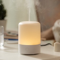 Nouveau diffuseur d'arômes ultrasonique 180 ml à effet flamme et humidificateur avec aromathérapie, modèle 2026