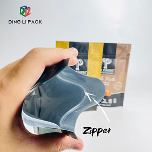 Compostable Biodegradable Sostenible Respetuoso con el medio ambiente Logotipo de impresión personalizado Bolsa de alimentos Embalaje Bolsa de pie con cremallera - Product Image 2