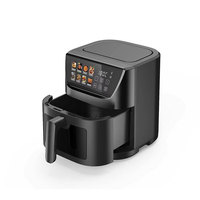 Penjualan Langsung Pabrik, Air Fryer Digital Multifungsi Kapasitas Besar 10L, Stainless Steel Persegi, Layar Sentuh, Jendela Transparan