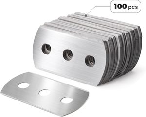 Cuchilla de doble filo de 3 orificios de 43x22x0.2mm y 100x22x0.2mm para corte de láminas de cobre, cuchilla para cortar envoltorios de aluminio - Product Image 3