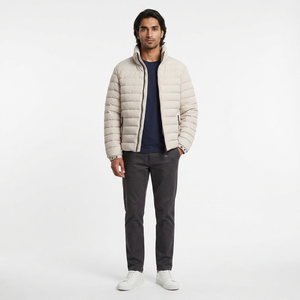 Blousons matelassés en toile à col montant avec logo frontal, service OEM de haute qualité, marque privée, vestes décontractées d'hiver - Product Image 1