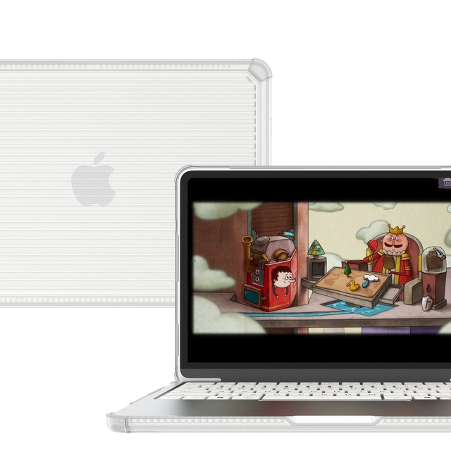 Fashion Stripe MacBook Neo Laptop Case Slim Clear Anti-Scratch Protective Cover