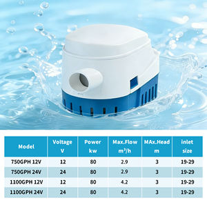 Pompe à eau de cale marine électrique submersible <span class=keywords><strong>automatique</strong></span> 12V/24V DC à batterie - Product Image 5