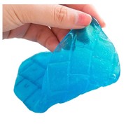 Gel Nettoyant Réutilisable pour Voiture, Nettoyant Anti-Poussière pour Fissures, Parfum Floral, pour Mastic Anti-Boue, Outil de Nettoyage Intérieur, Grilles d'Aération, Clavier