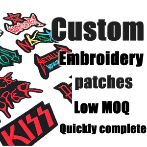 Insignias de música <span class=keywords><strong>Rock</strong></span> Hippie Punk pegatinas personalizadas grandes hierro en parches bordados para <span class=keywords><strong>ropa</strong></span> - Product Image 1