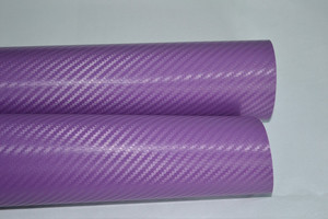 Revestimiento de vinilo para coche, fibra de carbono púrpura, sin burbujas, diseño adhesivo, de larga duración, muestra gratis - Product Image 2