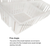 Caisses de transport en plastique pour cailles, pigeons, poulets et volailles, quatre parties, cage de transport pour poussins