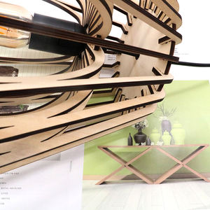 Paralume in <span class=keywords><strong>Rattan</strong></span> naturale fatto a mano decorativo in legno artigianale dal Vietnam per scatole di legno e cartelli da parete - Product Image 5