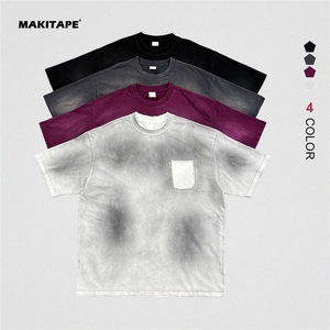 เสื้อยืดผู้ชายไซส์ใหญ่ พิมพ์ลายดิจิตอล ผ้าคอตตอนถักเนื้อหนา 100% ซักแล้วทำให้ดูเก่า พร้อมสกรีนโลโก้ตามสั่ง ขายส่ง - Product Image 1