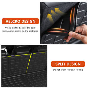 Alfombrilla de respaldo trasero Forro de carga trasero Compatible con 2021-2023 <span class=keywords><strong>Hyundai</strong></span> Santa Fe Durable TPE Trunk Liner - Product Image 6