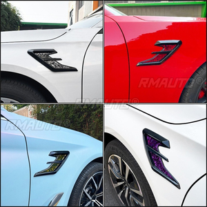 Para coche universal: Cuchilla de viento, accesorios de ventilación de entrada de aire para parachoques lateral, embellecedor de ventilación de aire para cubierta de parachoques lateral, kit de carrocería - Product Image 4