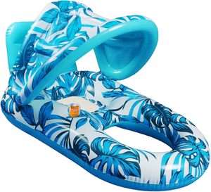 <strong>Custom</strong>-Size Adult Inflatable Swimming <strong>Pool</strong> <strong>Float</strong> with Detachable Sunshade for Summer Water Sports and Party Gatherings - Product Image 6