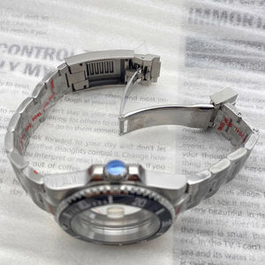 Caja de acero inoxidable GMT de 40 mm resistente al agua, con brazalete Oyster y cristal de zafiro, compatible con el movimiento NH34/35 - Product Image 6