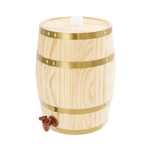 Dispensador de Barril de Madera Vintage para Brandy, Tequila, Whisky, Ron, Porto (5L <span class=keywords><strong>Vertical</strong></span>) - Barril de Vino de Madera en Venta - Product Image 2