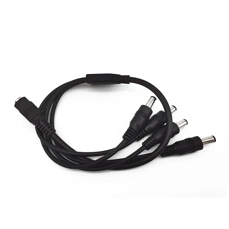 12v Coaxial Dc Power Cable 1-4 Plug Female To Male Power Supply Connector Dc Cable 4 Way Dc Splitter Cable