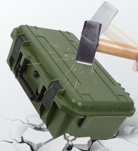 DF0721 Carro de Herramientas Personalizado Negro Verde Oliva, Varios Tamaños en Stock y Caja de Herramientas de Seguridad Portátil Personalizada, Material ABS Impermeable - Product Image 5