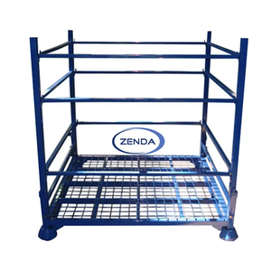 Palette pliable de moyenne capacité, divers modèles, cage en acier empilable, cage en acier pliable, <span class=keywords><strong>ZENDA</strong></span> - Product Image 1