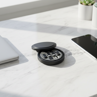 Adaptateur OTG personnalisé en ABS écologique, kit USB 60W 3A à charge rapide, ensemble de câbles de charge et de données 6 en 1, y compris un porte-clés pour les voyages et les cadeaux