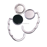 Support de sac à main pliable antidérapant en argent, personnalisable en usine, pour table, vente en gros uniquement, cadeaux fantaisie