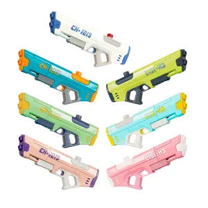 Automatic Kids Pellet Powered Water Gun Shooter Outdoor Summer Realistic Plastic Bubble Super Smart Gun Water