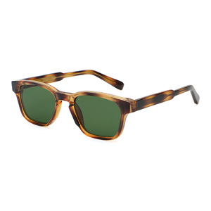 Gafas de Sol Cuadradas Unisex de Moda, Protección Anti-UV400, Montura de Acetato con Inserto de Metal Transparente y PC, para Hombre y Mujer - Product Image 3