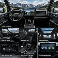 Jetour Shanhai T2 2025, SUV hybride rechargeable, 7 places, XWD DHT, autonomie de 206 km, batterie de 43 kWh, véhicule à énergie nouvelle