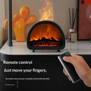 New Design Electric Plastic Desktop Ultrasonic Aroma Humidifier Portable 200ml <strong>Mini</strong> Flame Waterless Essential <strong>Oil</strong> <strong>Diffuser</strong> - Product Image 1