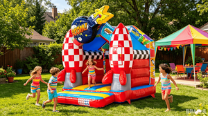 Château gonflable mini spatial de dessin animé, thème astronaute pour enfants, château sauteur commercial, petit rebondisseur en PVC - Product Image 3