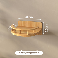 Ensemble d'étagères murales modernes en bois pour chat, avec hamac et plateforme d'escalade, robuste, écologique, facile à assembler, pour jeu d'intérieur, vente en gros, personnalisable