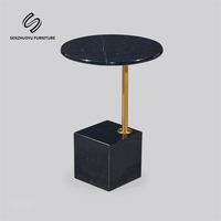 Meubles de maison table basse ronde en marbre, table basse moderne de luxe