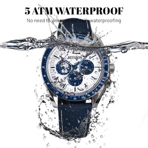 Reloj de Cuarzo de Lujo para Hombre, de Alta Calidad, Fabricante Personalizado, Venta al Por Mayor, Caja de Acero Inoxidable, Cristal de Zafiro, Montre - Product Image 2