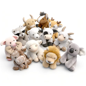 Peluche di Animali dello <span class=keywords><strong>Zoo</strong></span> Morbidi e Adorabili, Vendita all'Ingrosso, Pupazzi di Maiale, Leone, Mucca, Orso e Cavallo, Ideali come Regali Decorativi - Product Image 6