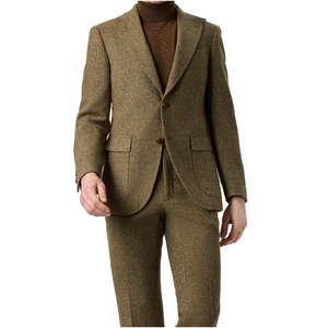 Factory <span class=keywords><strong>Outlet</strong></span> stile italiano doppiopetto da <span class=keywords><strong>uomo</strong></span> Business Suit Fly Fly tessuto traspirante antirughe per banchetti nuziali - Product Image 4