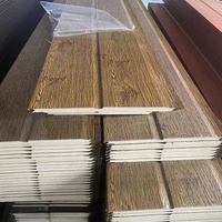 Panneaux de bardage en polyuréthane avec texture en feuille d'aluminium et de zinc, panneaux sandwich métalliques PU 3D pour façade murale de bâtiment
