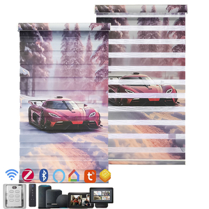 طابعة مخصصة جاهزة Jacquard يدوية ستائر حمار حمار ذكي كهربائية للنوافذ - Product Image 5